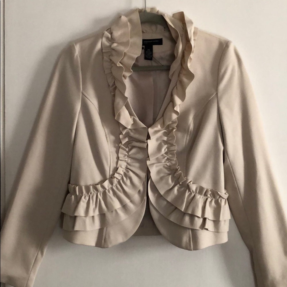 INC Petite ruffle Blazer. NWOT.